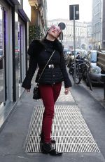MICHELLE HUNZIKER and AURORA RAMAZZOTTI Out Shopping in Milan 12/22/2017