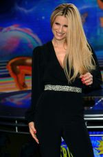 MICHELLE HUNZIKER at Striscia La Notizia Show in Milan 12/04/2017