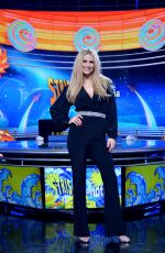 MICHELLE HUNZIKER at Striscia La Notizia Show in Milan 12/04/2017