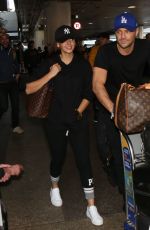 MICHELLE KEEGAN and Mark Wright  at LAX Airport in Los Angeles 12/27/2017