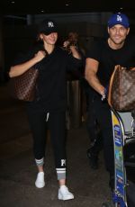 MICHELLE KEEGAN and Mark Wright  at LAX Airport in Los Angeles 12/27/2017