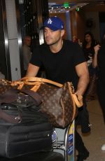 MICHELLE KEEGAN and Mark Wright  at LAX Airport in Los Angeles 12/27/2017