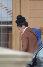 MICHELLE KEEGAN Arrives at Her Home in Essex 12/12/2017