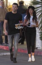 MICHELLE KEEGAN Out for Iced Coffees at Teavana in Los Angeles 12/28/2017