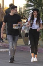 MICHELLE KEEGAN Out for Iced Coffees at Teavana in Los Angeles 12/28/2017