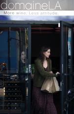 MICHELLE MONAGHAN Out Shopping Wine in Los Angeles 12/01/2017