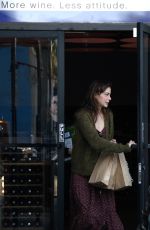 MICHELLE MONAGHAN Out Shopping Wine in Los Angeles 12/01/2017