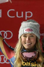 MIKAELA SHIFFRIN at Fis World Cup Giant Slalom in France 12/20/2017
