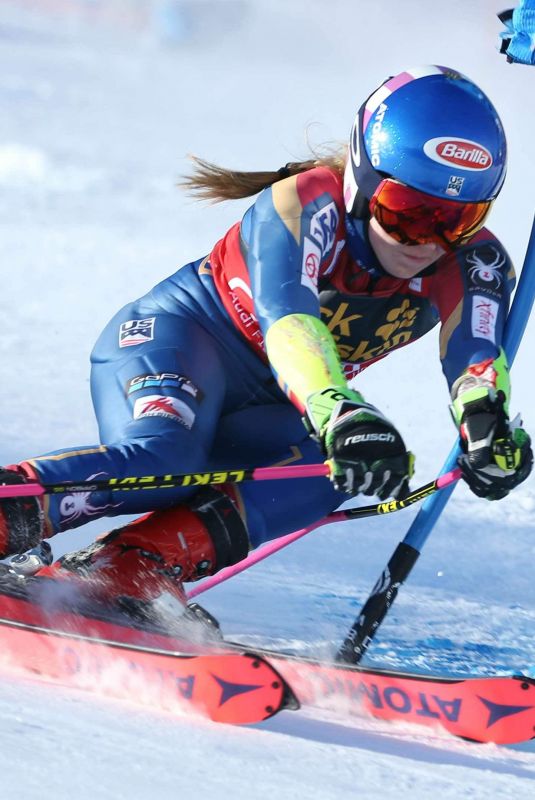 MIKAELA SHIFFRIN at Fis World Cup Giant Slalom in France 12/20/2017