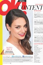 MILA KUNIS in OK! Magazine, December 2017