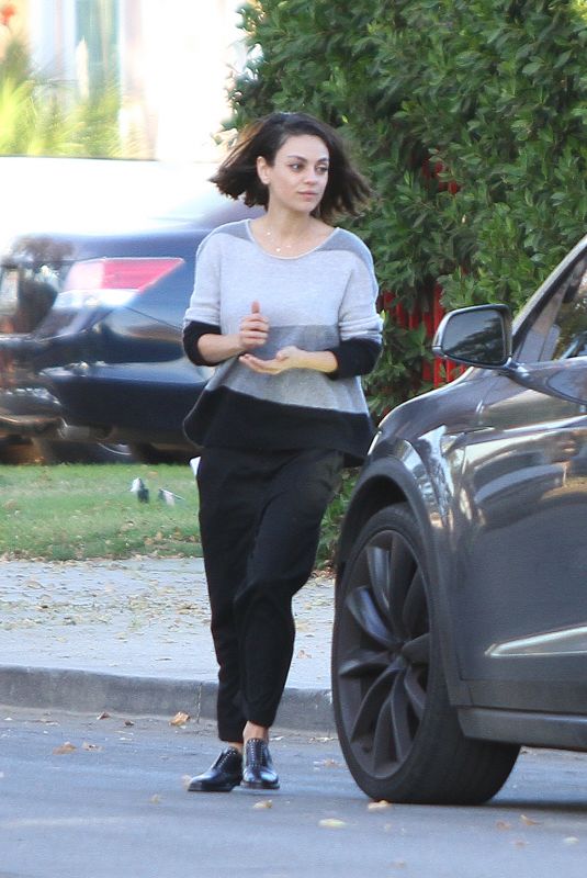 MILA KUNIS Out and About in Los Angeles 11/30/2017