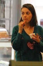 MILA KUNIS Out for Italian Gelato in Studio City 12/17/2017