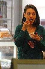 MILA KUNIS Out for Italian Gelato in Studio City 12/17/2017
