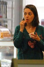 MILA KUNIS Out for Italian Gelato in Studio City 12/17/2017