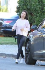 MILA KUNIS Out in Los Angeles 12/01/2017