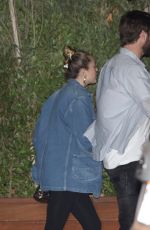MILEY CYRUS and Liam Hemsworth at Nobu in Malibu 12/09/2017