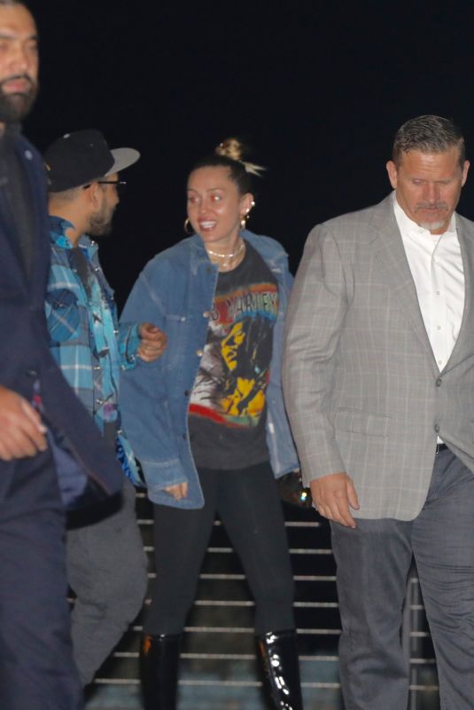 MILEY CYRUS and Liam Hemsworth at Nobu in Malibu 12/09/2017