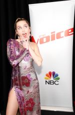 MILEY CYRUS on the Set of The Voice, Season 13 Live Finale, Part 1, 12/18/2017