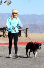 MILEY CYRUS Out with Her Dog in Los Angeles 12/18/2017
