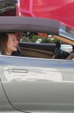 MILLA JOVOVICH Driving Out in Los Angeles 12/29/2017