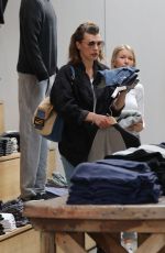 MILLA JOVOVICH Out Shopping in West Hollywood 12/22/2017