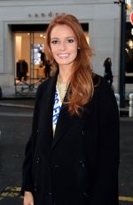 Miss France 2018 MAEVA COUCKE Arrives at Europe 1 Station in Paris 12/18/2017