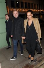 MYLEENE KLASS and Simon Motson at Cantina Larendo in London 11/28/2017