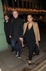 MYLEENE KLASS and Simon Motson at Cantina Larendo in London 11/28/2017