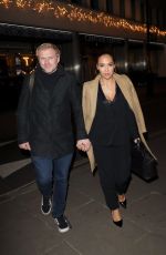 MYLEENE KLASS and Simon Motson at Cantina Larendo in London 11/28/2017