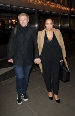 MYLEENE KLASS and Simon Motson at Cantina Larendo in London 11/28/2017