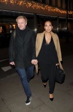 MYLEENE KLASS and Simon Motson at Cantina Larendo in London 11/28/2017