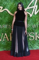 NAOMI CAMPBELL at British Fashion Awards 2017 in London 12/04/2017