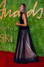 NAOMI CAMPBELL at British Fashion Awards 2017 in London 12/04/2017