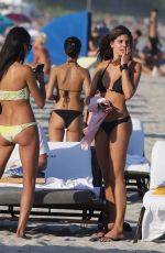 NATALIA ALBERTO in Bikini at a Beach in Miami 12/09/2017