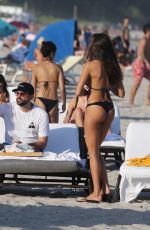 NATALIA ALBERTO in Bikini at a Beach in Miami 12/09/2017