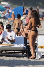 NATALIA ALBERTO in Bikini at a Beach in Miami 12/09/2017