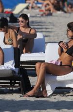 NATALIA ALBERTO in Bikini at a Beach in Miami 12/09/2017