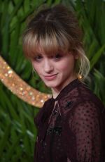 NATALIA DYER at British Fashion Awards 2017 in London 12/04/2017