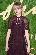 NATALIA DYER at British Fashion Awards 2017 in London 12/04/2017
