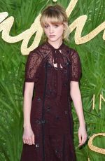 NATALIA DYER at British Fashion Awards 2017 in London 12/04/2017