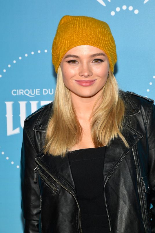 NATALIE ALYN LIND at Cirque Du Soleil Presents Luzia at Dodger Stadium in Los Angeles 12/12/2017