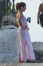 NATALIE PINKHAM at a Beach in Barbados 12/30/2017