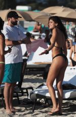 NATALYA ALBERTO in Bikini on the Beach in Miami 12/09/2017