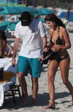 NATALYA ALBERTO in Bikini on the Beach in Miami 12/09/2017