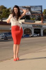 NATASHA BLASICK on the Set of a Photoshoot in Hollywood 12/10/2017
