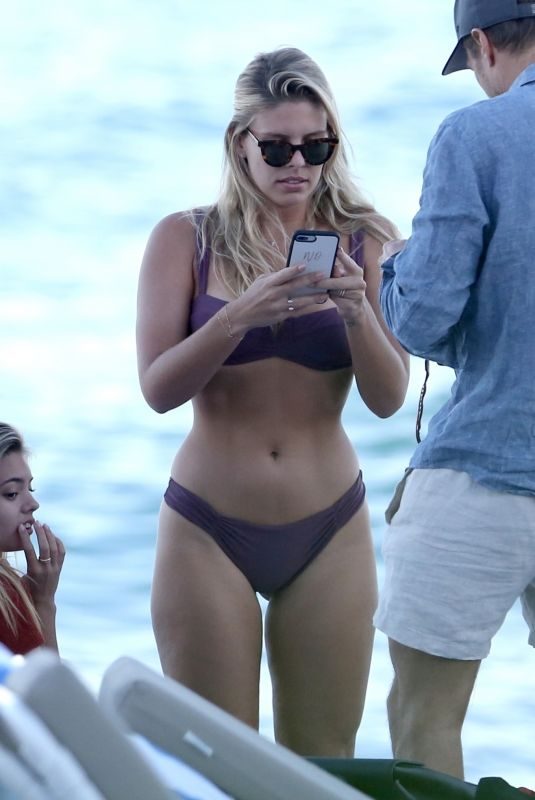 NATASHA OAKLEY in Bikini on Vacation in Miami 12/11/2017