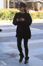 NAYA RIVERA Leaves a Salon in Beverly Hills 12/28/2017