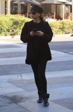 NAYA RIVERA Leaves a Salon in Beverly Hills 12/28/2017