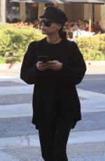 NAYA RIVERA Leaves a Salon in Beverly Hills 12/28/2017
