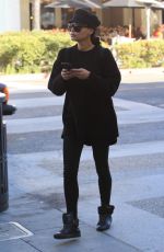 NAYA RIVERA Leaves a Salon in Beverly Hills 12/28/2017